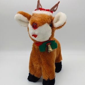 Vintage Plush Rudolph Electronic